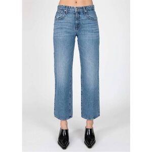 DEREK LAM 10 CROSBY sofia mid rise relaxed straight jeans